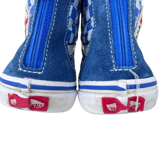 VANS SK8 HI X DISCOVERY Shark Week Skate Shoes Kids 3 Back Zip Save the Sharks - Picture 4 of 10